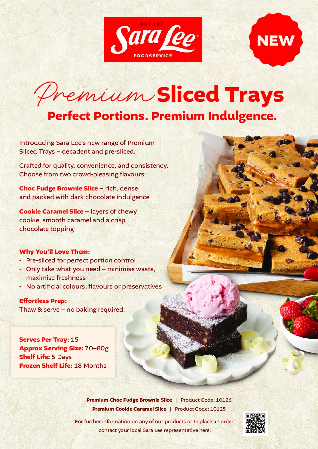 Premium Sliced Trays Flyer